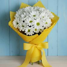 Букет цветов из:  Хризантемы в Зиме