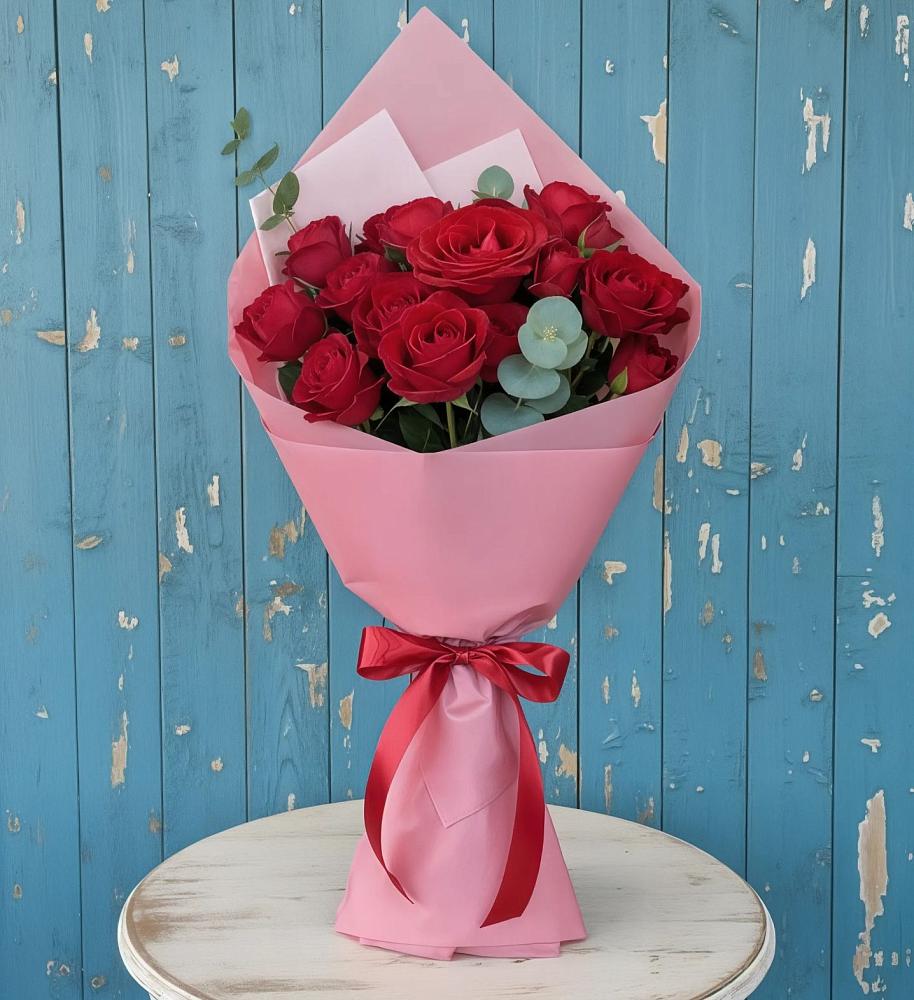 Букет цветов из: Розы в Зиме