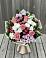Букет цветов из: Альстромерии, Гвоздики, Розы и Хризантемы в Зиме