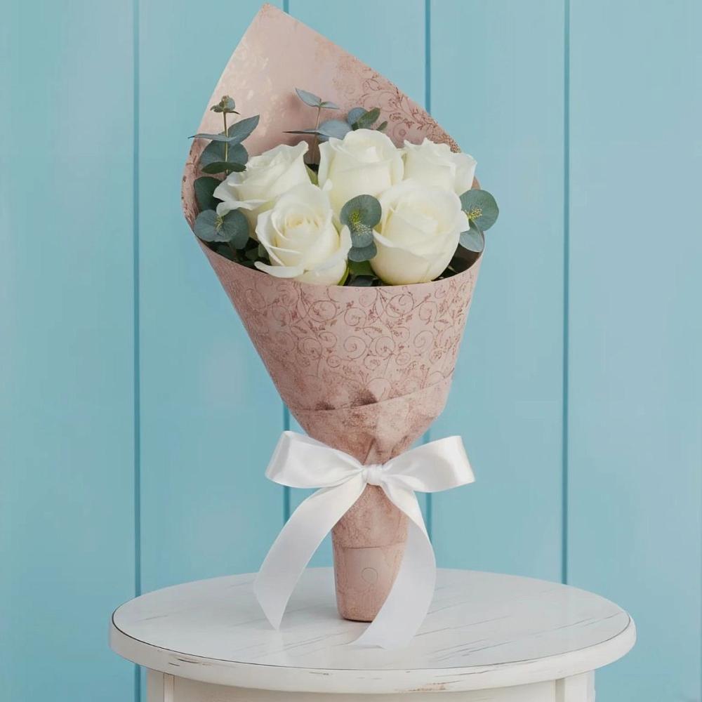 Букет цветов из: Розы в Зиме