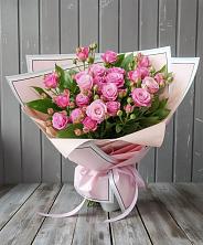 Букет Розовый кустик в Зиме