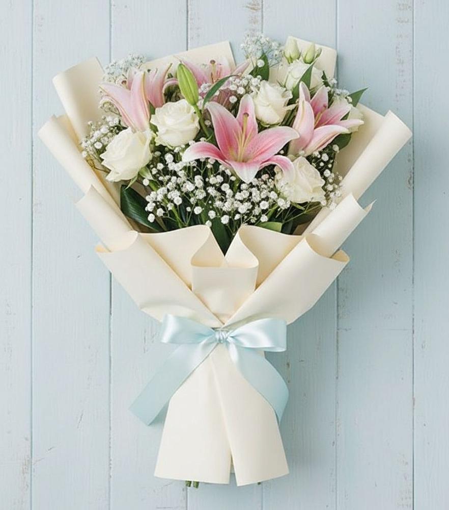 Букет цветов из: Лилии в Зиме