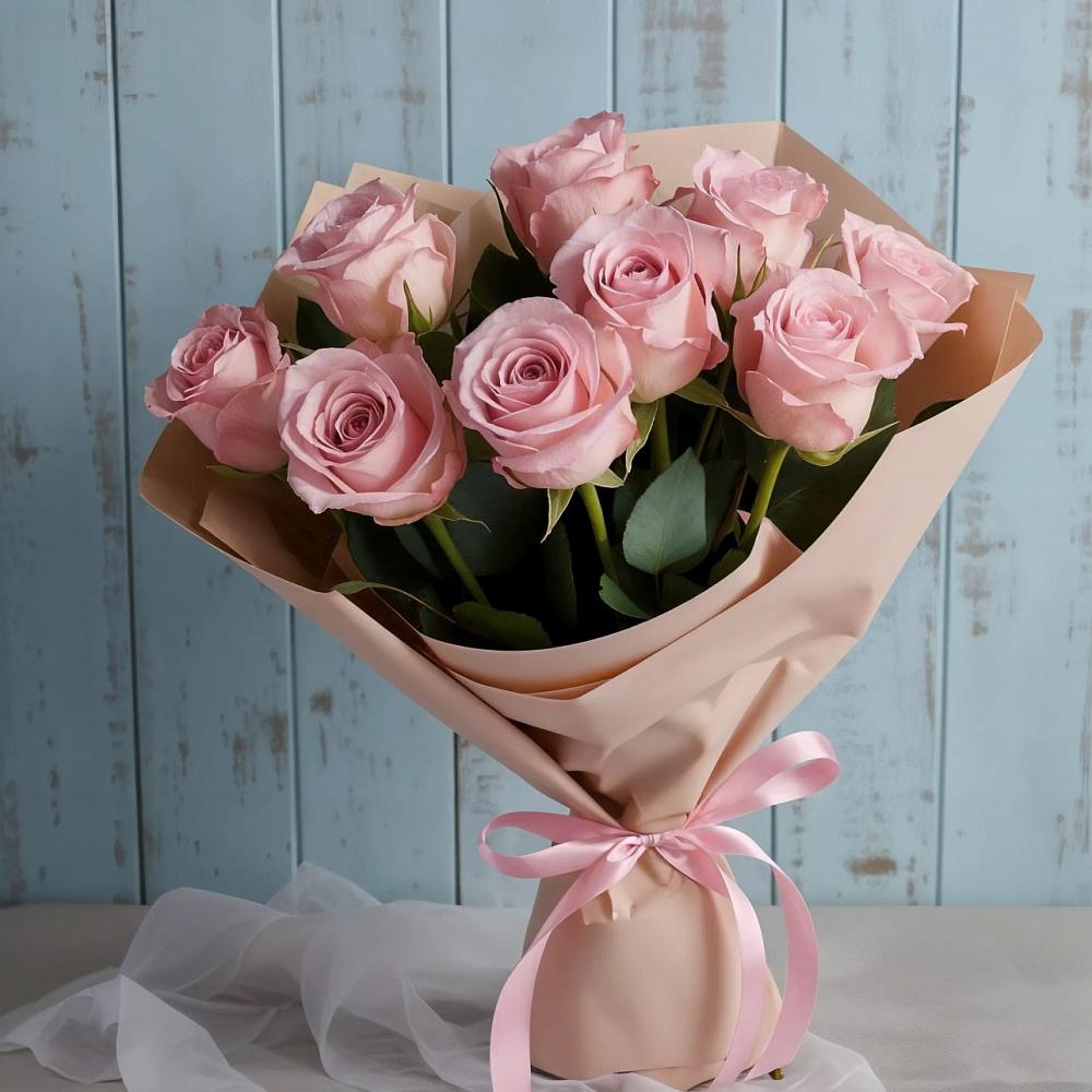 Букет цветов из: Розы в Зиме