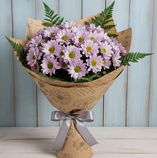 Букет цветов из:  Хризантемы в Зиме