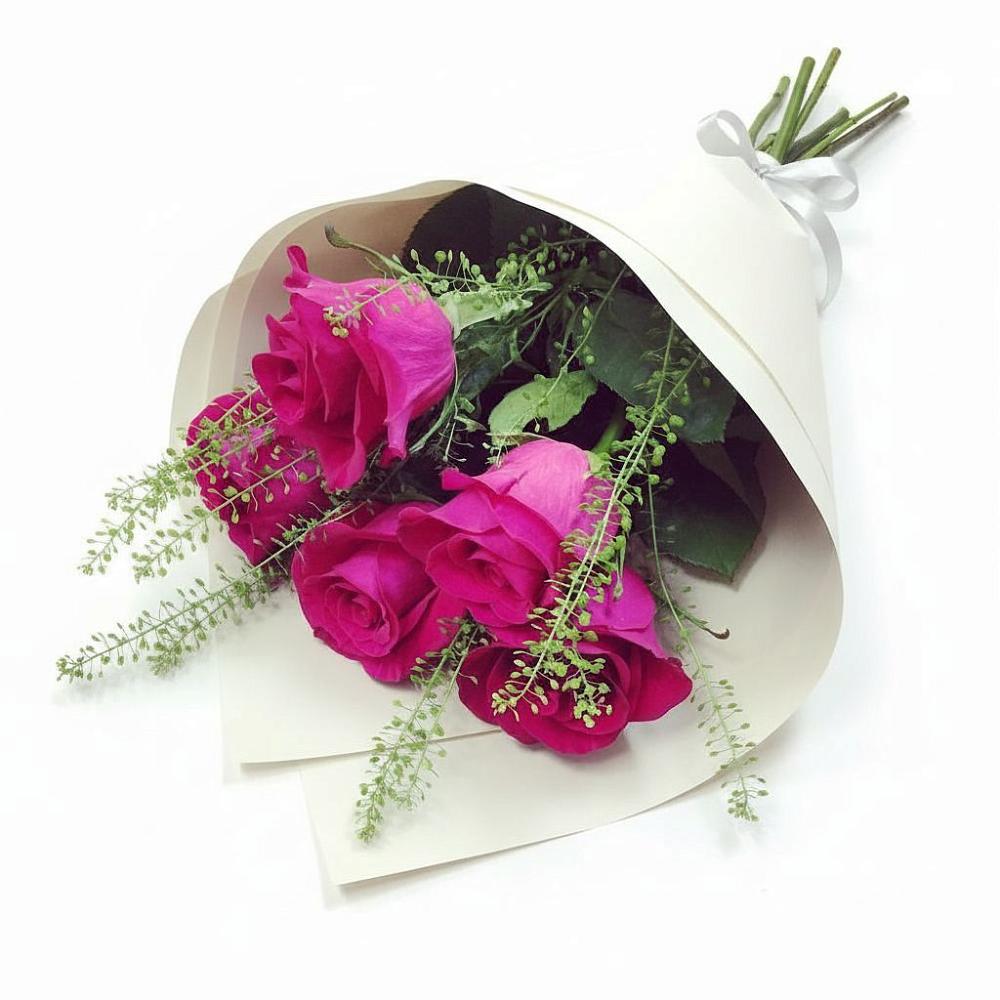 Букет цветов из: Розы в Зиме