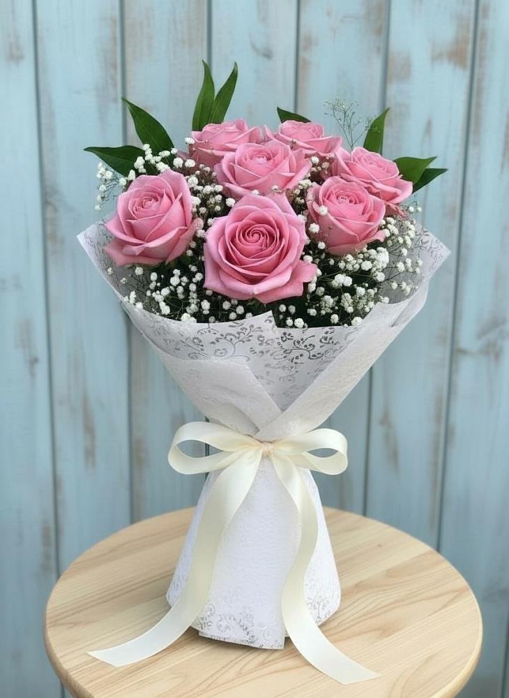 Букет цветов из: Розы в Зиме