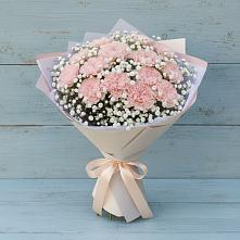 Букет цветов из:  Гвоздики #REPLACE_PRED# Зиме