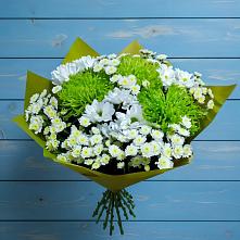 Букет цветов из:  Хризантемы в Зиме