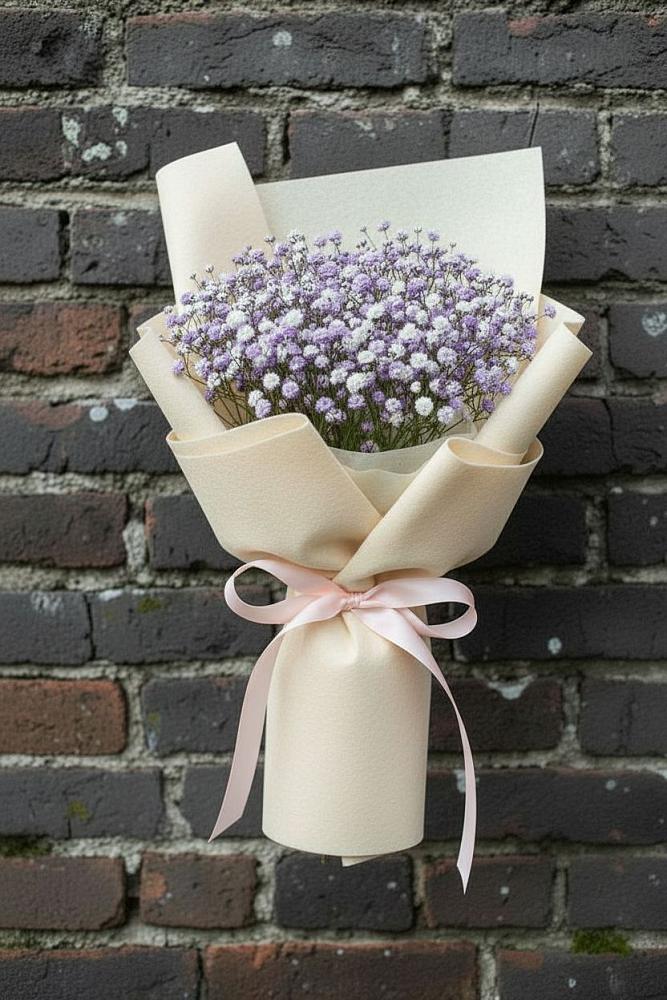 Букет цветов из: Гипсофила в Зиме