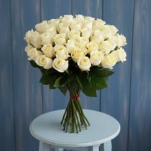 Букет 51 Белая роза Эдлесс Лав #REPLACE_PRED# Зиме