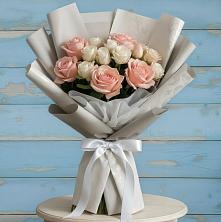 Букет цветов из:  Розы в Зиме