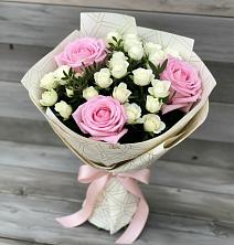 Букет цветов из:  Розы в Зиме