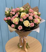 Букет цветов из:  Розы в Зиме