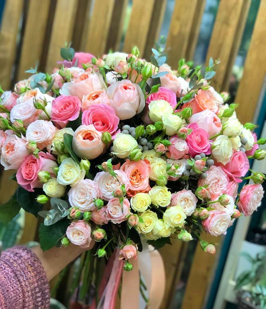 Букет цветов из: Розы в Зиме