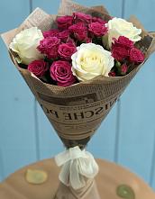 Букет цветов из:  Розы в Зиме
