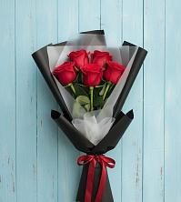 Букет цветов из:  Розы в Зиме