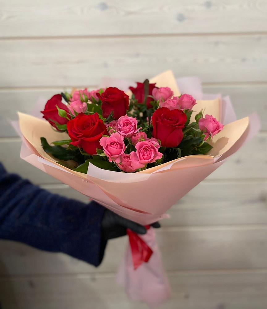 Букет цветов из: Розы в Зиме