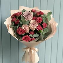 Букет цветов из:  Гвоздики и Розы #REPLACE_PRED# Зиме