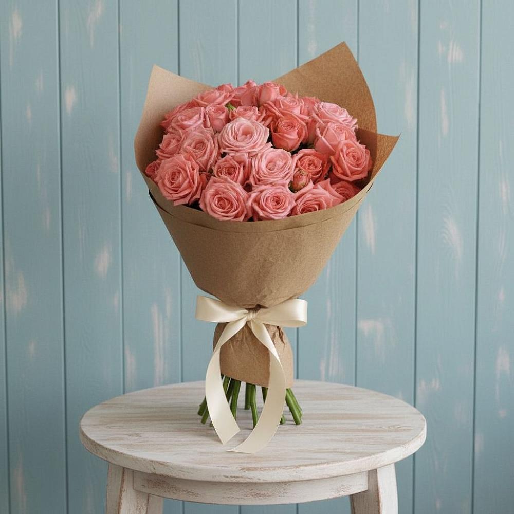 Букет цветов из: Розы в Зиме