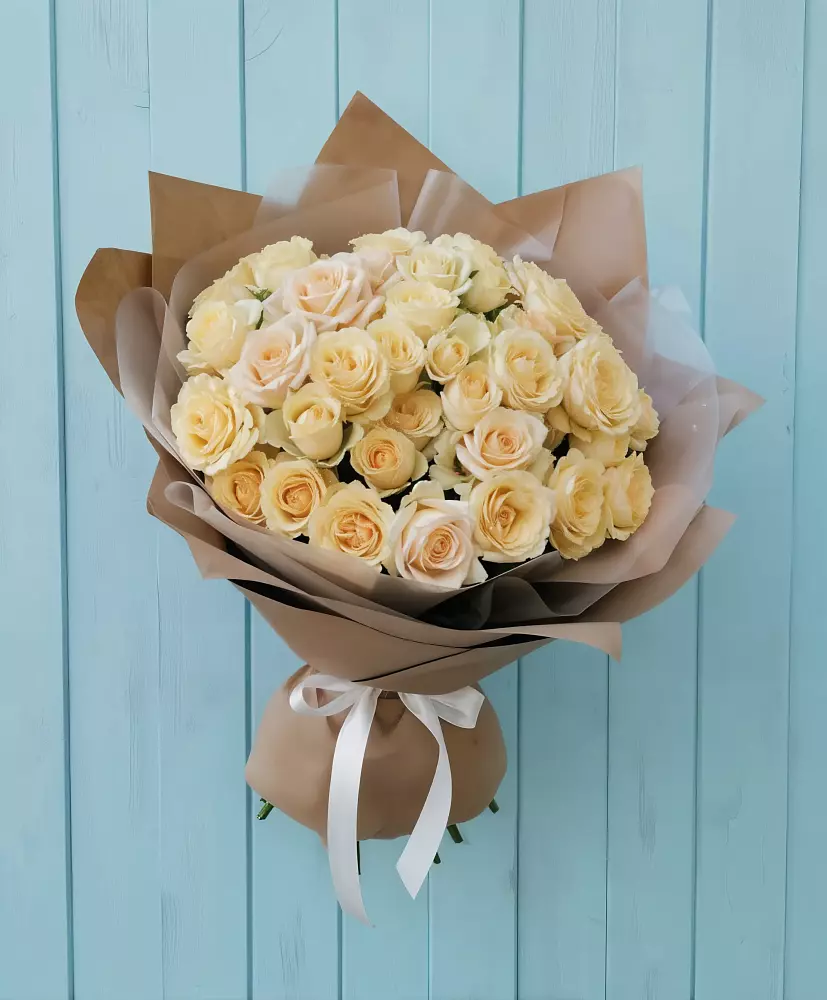 Букет Кремовое облако в Зиме