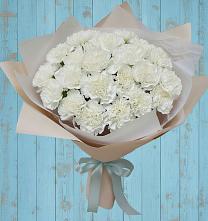 Букет цветов из:  Гвоздики в Зиме