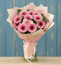 Букет цветов из:  Герберы в Зиме
