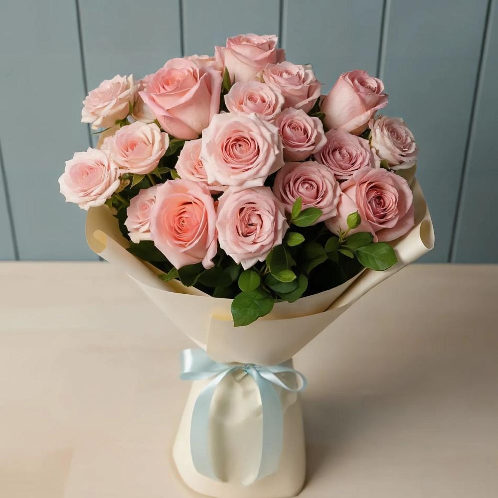 Букет Розовый шарм в Зиме