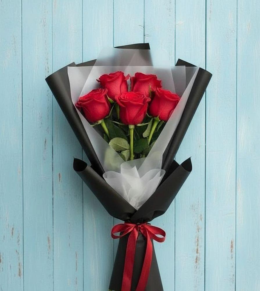 Букет цветов из: Розы в Зиме